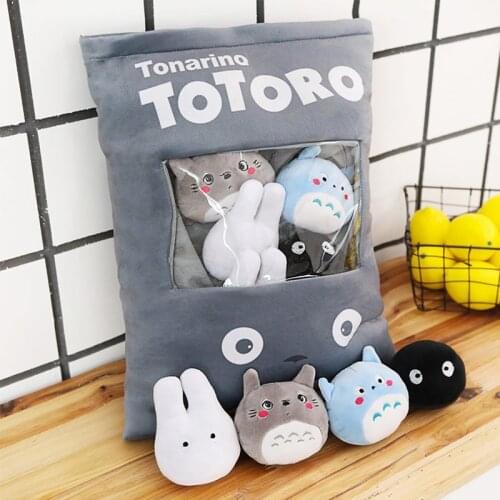 Totoro Pudding Plush Toys Kawaii Anime Totoro Avocado Soft Stuffed Dolls Cute Pillow Birthday Valentines Day Gift For Girls Kids