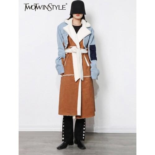 TWOTWINSTYLE Womens Denim Jackets