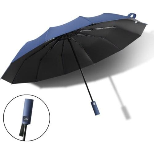 Business Umbrellas Rain Women Man Full-Automatic Big Parasol Black Coating 12K Man Folding Umbrella Male Big Paraguas Plegable