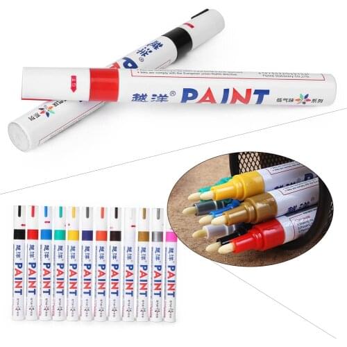 1pc Car Waterproof Permanent Paint Marker Pen Durable Fix Stift Tire Tread Rubber Metal Access Painting Pens Car Accessories