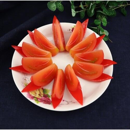 1pc Simulation Vegetable Props Simulation Tomatoes Pieces Fake Fruits PVC Tomatoes Tomato Models Hot Pot Accessories