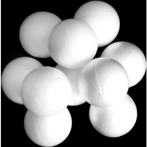 10pcs 90mm White Modelling Craft Polystyrene Foam Balls Solid Sphere DIY Art