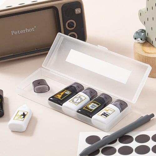 24 pcs/lot Kawaii White Black Time Travel 5M Correction Tape Cute Tapes Promotional Stationery gift School Office Supplies