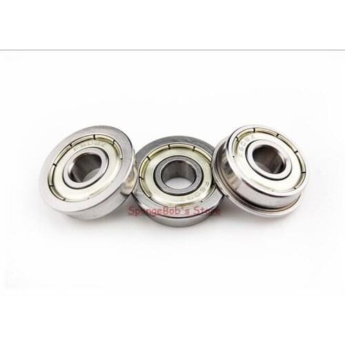 30pcs/Lot F605ZZ F605 ZZ 5x14x5mm Flange Bearing Deep Groove Ball Radial Ball Bearing
