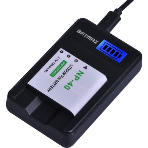 1Pc 1230mAh NP-40 NP40 Camera Battery +LCD USB Charger for Casio EX-Z400 FC100 FC150 FC160S P505 P600 P700 Z300 Z600 EX-Z850