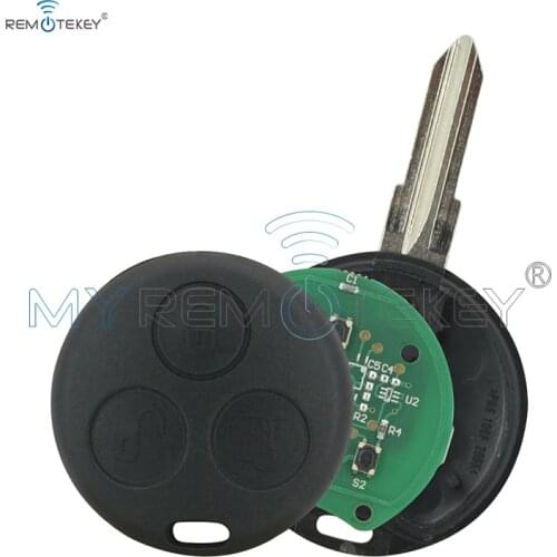 Remtekey 3button 434Mhz car remote key for Mercedes smart Fortwo ROADSTER 2001 2002 2003 2004 2005 2006
