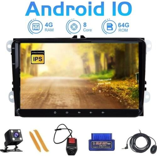 ZLTOOPAI Car Multimedia Player Android 10 Car DVD For VW/Volkswagen/Golf/Polo/Tiguan/Passat/B7/B6/SEAT/leon/Skoda/Octavia + Gift