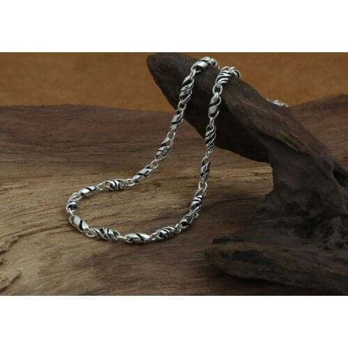 5mm Solid 925 Sterling Silver Mens CHAIN NECKLACE JEWELRY A4853
