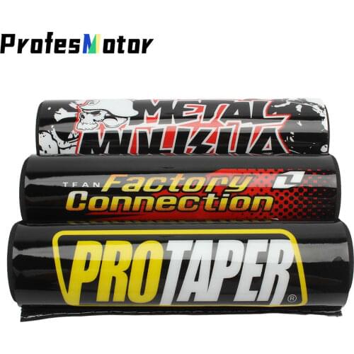 Black 200mm Round handlebar Bar Pad 7/8 Bike Motorcycle Cross Chest protector Grips For CRF YZF RMZ Dirt Bike ATV Quad