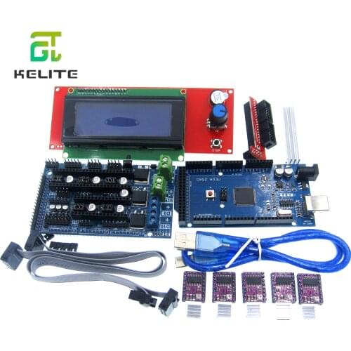 3D printer part Ramps 1.6 kit Base on Ramps 1.4 1.5 with 2004LCD Smart Controller Mega2560 Control Board Reprap Mendel