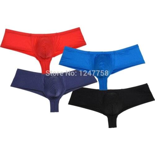 Homewear Shorts Mens Skimpy Boxers U convex Pouch Sexy Underpants Underwear Male Drawnwork Liquid Stretch Trunks Shorts