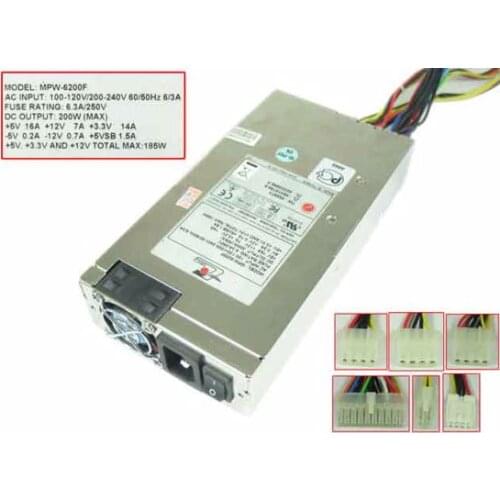 EMACS MPW-6200F Server Power Supply 200W 1U PSU Sever Computer 200W