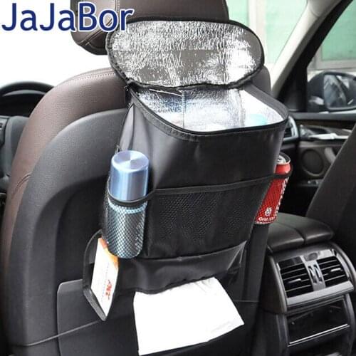 JaJaBor Car Organizer Car Seat Back Hanging Bag Pack Thermal Insulation Chair Back Storage Bag Stowing Tidying