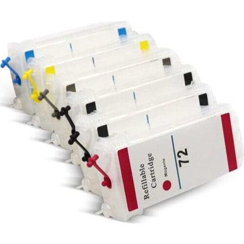 Refillable ink cartridge for HP72 empty compatible for HP Designjet T610 T1120 T1200 T1300 T2300 empty ink cartridge