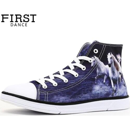 FIRST DANCE High Top Classic Canvas Shoes For Men Flats Superstar Shoes Breathable Mens Casual Shoes Fashion Customize Prints