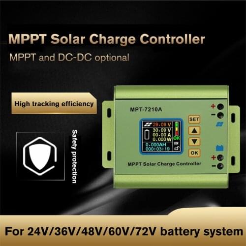 PowMr 10A MPPT Solar Charge Controller Fit For 24V 36V 48V 60V 72V Lithium Battery Bank Solar Systems Regulators LCD Display 202