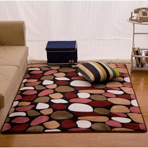 Coral Velvet Carpet Printed Alfombra Water Absorption Sofa Carpet Memory Foam For Bedroom Living Room Children rug Yoga Mats