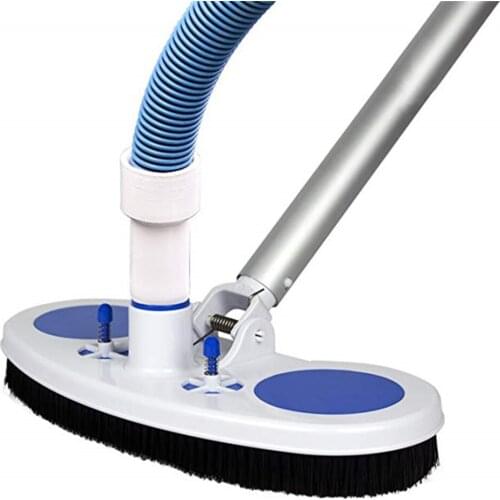 Swimming Pool Vacuum Head Flexible Vacuum Head with Wheels Pool Suction Cleaner Pool Cleaning Supplies 35x20x7cm