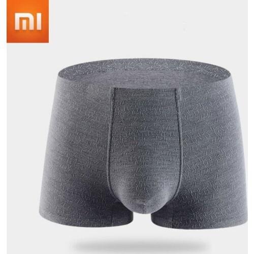1pcs xiaomi mijia Modal graphene underwear mens seamless boxer shorts breathable jacquard shorts light silky no trace dry soft