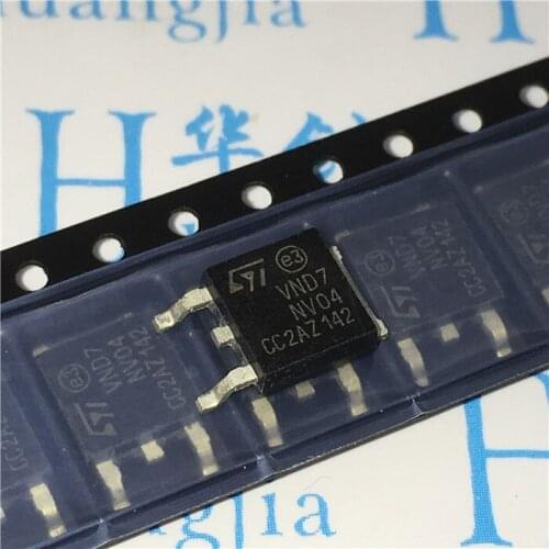 New 20pcs/lot VND7NV04 VND7N V04 TO252 D2PAK Automotive Smd Transistor Circuit protection smart switch large chip