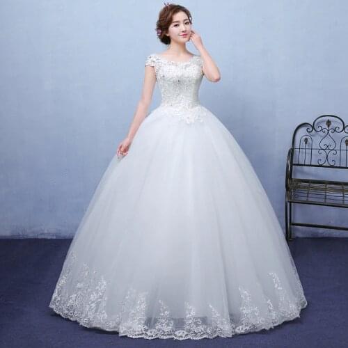 2021 New Vintage Wedding Dresses Short Sleeve Ball Gown Princess Wedding Dresses Vestido De Noiva Robe De Mariee F