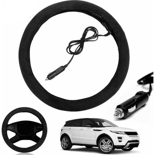 Car Steering Wheel Braid Steering Wheel Cover Heated Funda Volante Skidproof Auto Steering- Wheel Cover Anti-Slip Universal