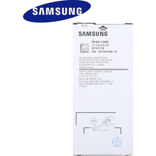 SAMSUNG Original Replacement Battery EB-BA710ABE For Samsung GALAXY A7 2016 A7100 A7109 A710 A710F Authentic Battery 3300mAh