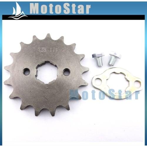 428 17 Tooth 20mm Front Chain Sprocket Gear For 50cc 70cc 90cc 110cc 125cc 140cc 150cc 160cc Engine ATV Quad Pit Dirt Trail Bike