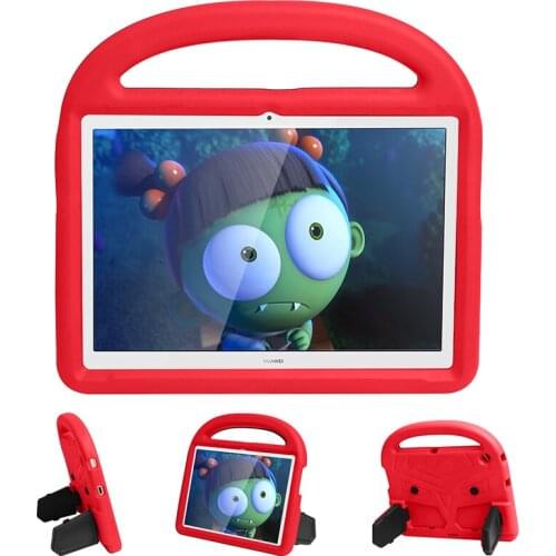 Portable EVA Case for Huawei Mediapad T3 10 Shockproof Kids Protective Cover with Handle Stand for Honor Playpad 2 9.6+Pen