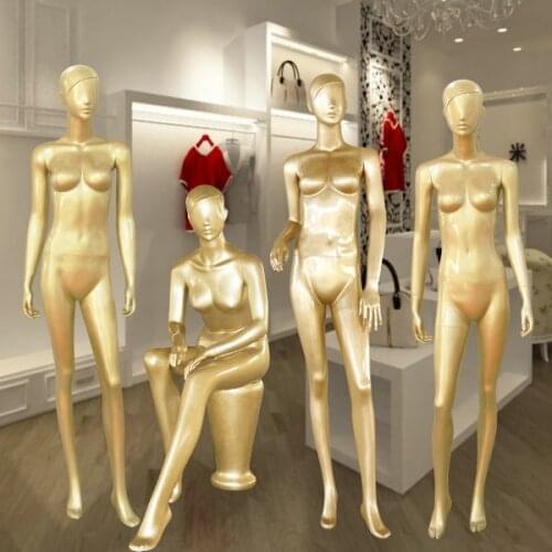 Professional Manufacturer Golden Mannequin Female Fashion Manikin Made In China