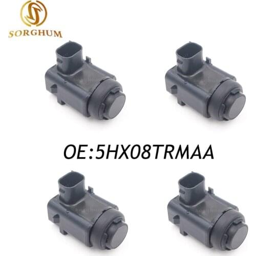 4PCS Front PDC Ultrasonic Parking Sensor For Jeep Grand Cherokee 5HX08TRMAA 3 Pins 0263003584,0 263 003 584