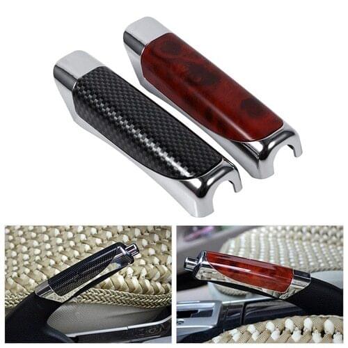 Universal Wooden and Carbon Car Hand Brake Cover Handle Sleeve Protector Decoration Cover car sticker