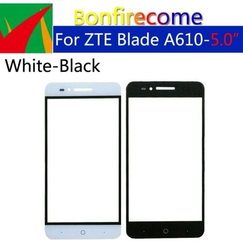 10Pcs\lot For ZTE A610 A610C BA610 TD-LTE Touch Screen Panel Sensor display Front Glass Outer Touchscreen Replacement