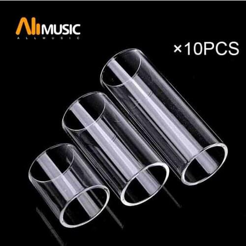 10PCS Glass Guitar Glass Slide Guitar Accessories Guitar Finger Sliders 69/50/28*25-22MM