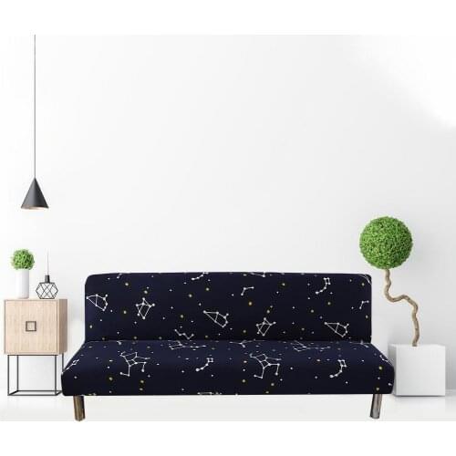 160-190cm Armless Stretch Sofa Cover Slipcover All-Covered Folding Sofa Bed Covers Bed Fitted Sheet Universal Cover Sofa Towel