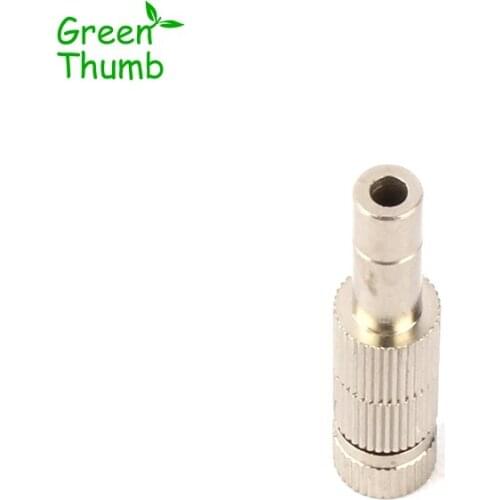 20pcs 6mm Silver Spray Nozzle High/Low Pressure Brass Mist Nozzle Multi-Aperture Metal Sprinkler for Horticultural Irrigation