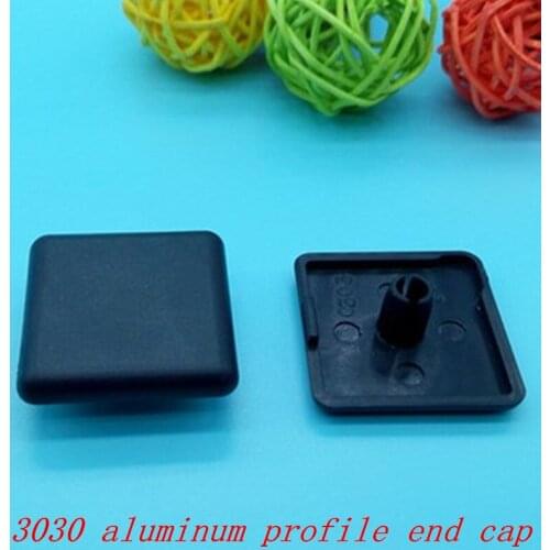 20Pcs/lot 3030 nylon Plastic End Cap Cover Plate black for 3030 EU Aluminum Profile