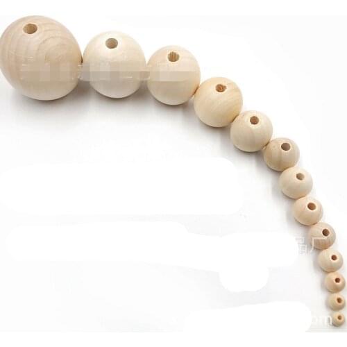 50PCS Fine Quality Natural Wood Teething Beads Wooden Ring Children Kids DIY wooden Jewelry Making DIY Crafts