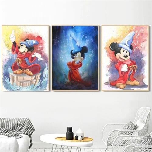 5D DIY Diamond Painting Disney Mickey Mouse Cross Stitch Kit Full Drill Embroidery Mosaic Art Picture of Rhinestones Home Decor