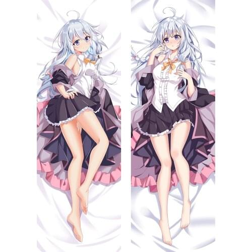 Anime Wandering Witch The Journary of Elaina Dakimakura Hugging Body Pillow Case Elaina Throw Cushion DIY Pillow Cover Gifts