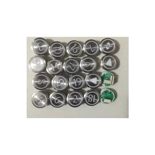 Free Fast Shipping! KONE Elevator round stainless steel buttons KDS300 (KDS50) switch button 50pcs/lot with braille