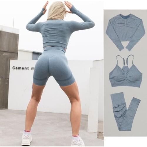 Seamless Yoga Set 2 Piece Sport Outfit For Women Bra with High Waist Shorts Legging Sexy Suit Tracksuit For Fitness Gym Clothing