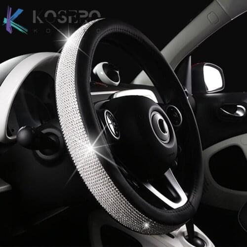 Car steering wheel cover fashion Decorative Accessories For Mercedes smart 451 453 450 Fortwo Forfour