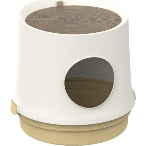 Deodorant cat litter Basin semi-closed fun cat toilet splash-proof top-in closed cat supplies