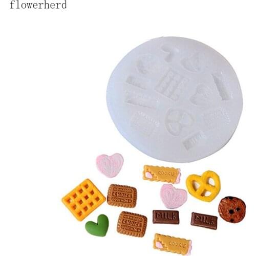 DIY Resin Mould Food Grade Fondant Cake Silicone Mold Biscuit Mold Cake Decoration Chocolate Mold Baking Accessories Soap Form