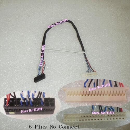 51146 D6 20Pin LDVS LCD Screen Cable 20P 1ch 6bit 51146 Single Six LCD Screen Line 14P LCD panel line 1ch 6bit 20P Panel Wire