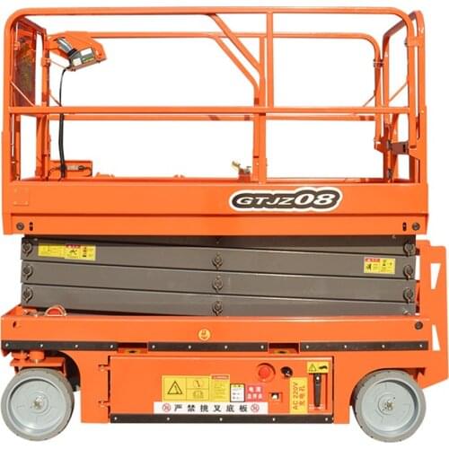 China Qiyun Official Hydraulic electric self propelled scissor lift for indoor or outdoor work with CE ISO