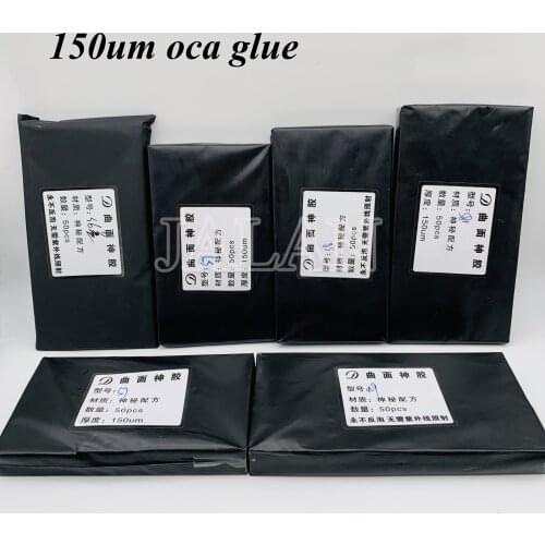 150um OCA Glue For Samsung S10 plus S9 plus S8 Note 8 9 10plus Front Outer Glass Panel Laminating No Wave And Bubble Problem