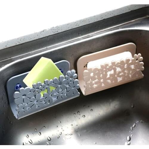 Kitchen bathroom toilet water tank water absorbing sponge dry frame rack with suction cup bowl washer soap store