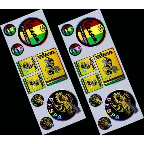 Laser Rainbow Decals For PIAGGIO VESPA GTS GTV LX LXV LT PX PRIMAVERA 50 125 150 200 250 300 300ie Decals Motorcycle Vinyl